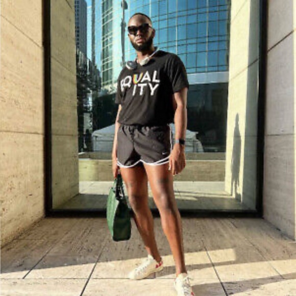 NWT 2/$10! PRIDE EQUALITY BLACK T-SHIRT LGBTQIA RAINBOW ADULT UNISEX - Picture 2 of 12